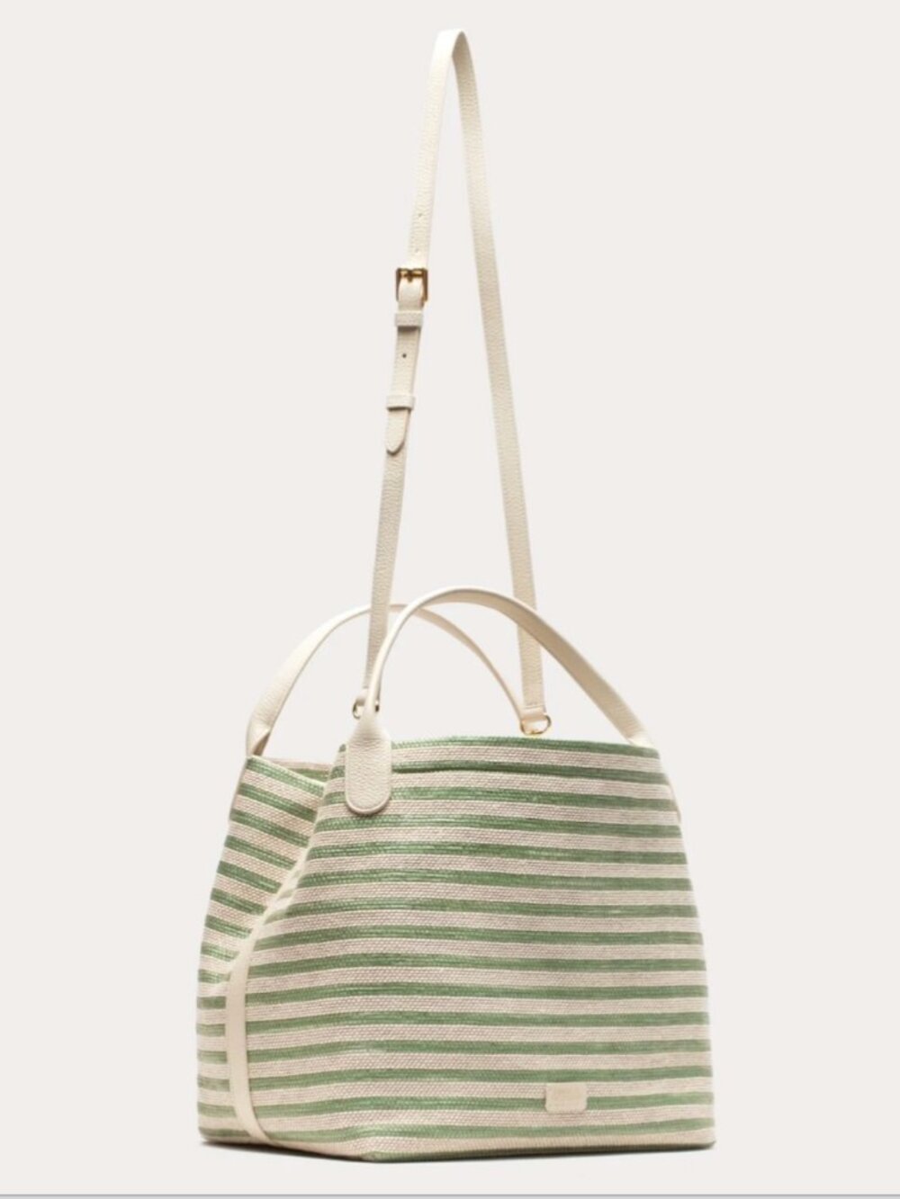 NWT Frances Valentine Sweet Pea Raffia - Green Stripe - Store wrapped - Picture 3 of 4